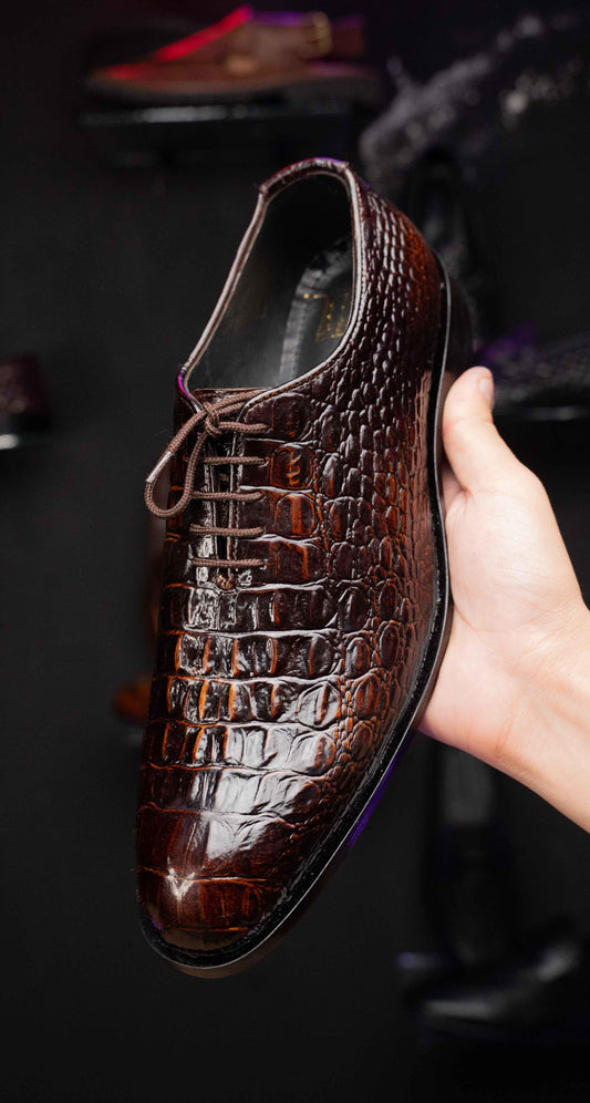 Premium Croco Whole cut Oxford - Upstreet Co