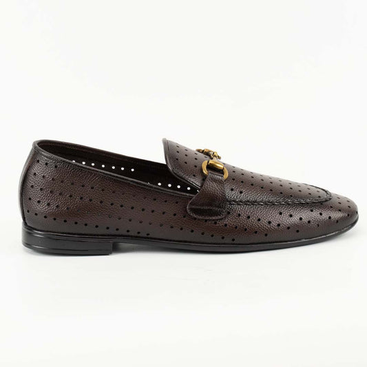 Breathe-Easy brown leather loafers for men — breathable handmade, Upstreet Co