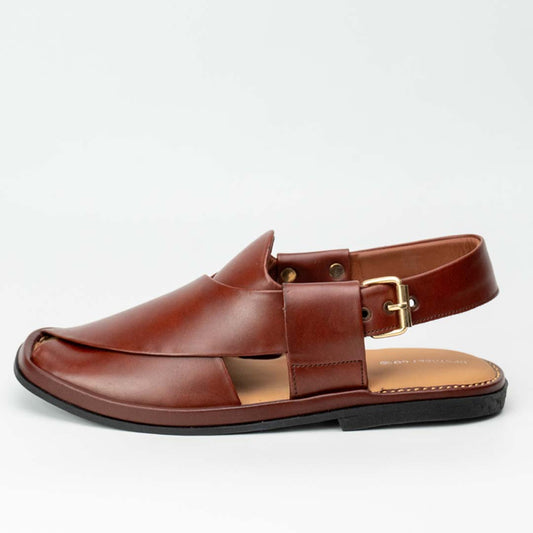 GOGO style Peshawari chappal in maroon — handmade pure leather, Upstreet Co