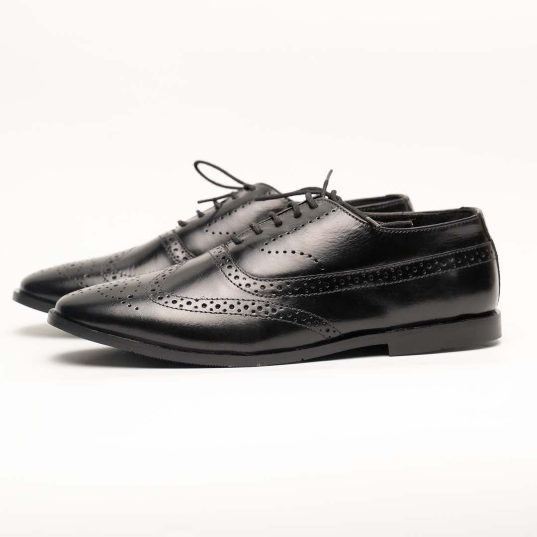 Colt oxford shoes in black — handmade leather formal shoes, Upstreet Co
