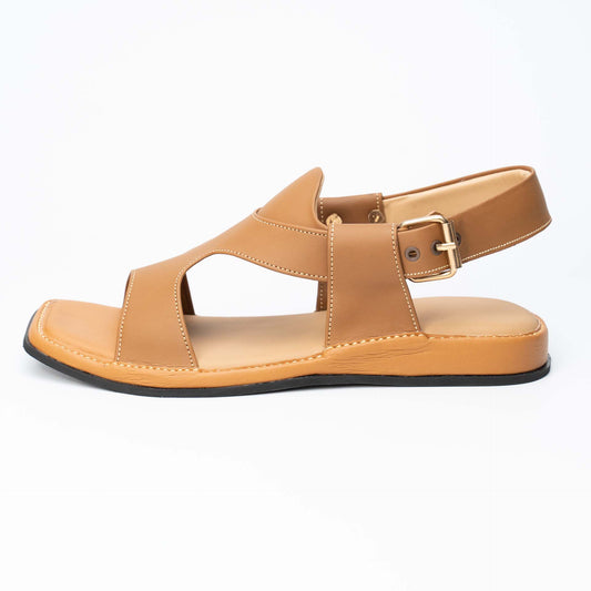 Camel Panjedar soft Peshawari chappal — handmade leather, Upstreet Co