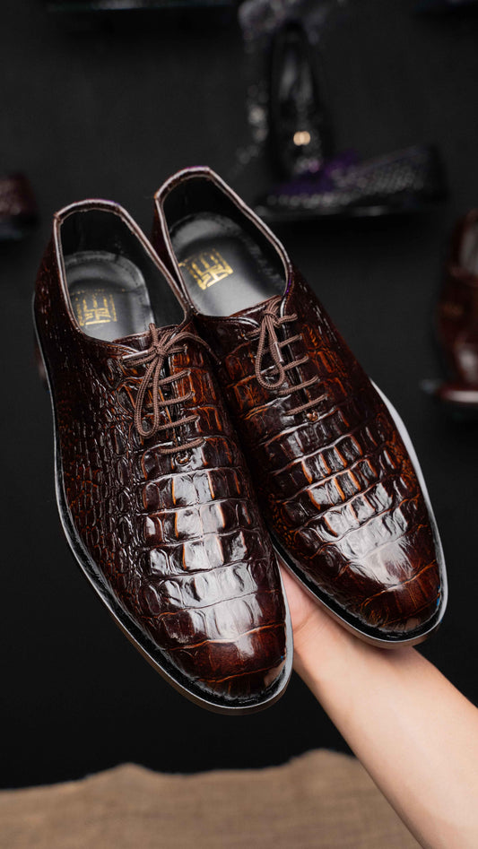 Premium Croco Whole cut Oxford - Upstreet Co