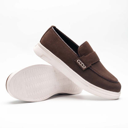 Luxury suede sneakers in brown — handmade, Upstreet Co