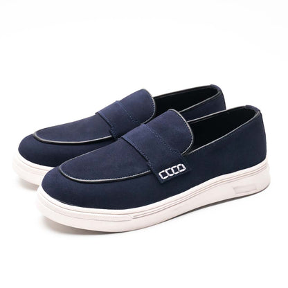 Luxury suede sneakers in navy — handmade, Upstreet Co
