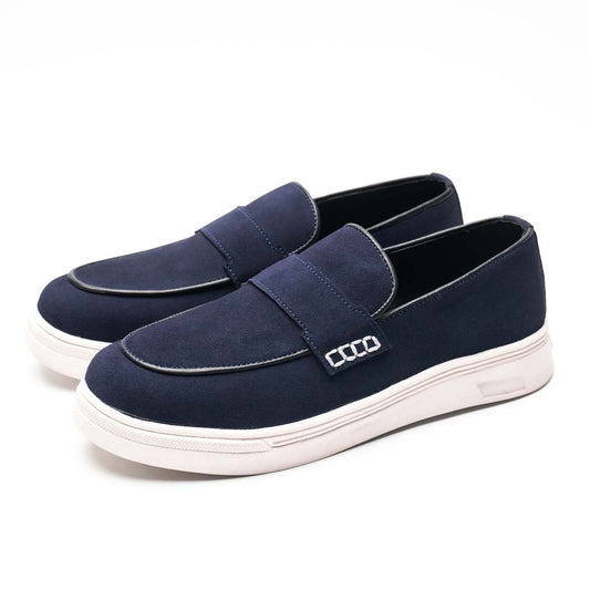 Luxury suede sneakers in navy — handmade, Upstreet Co