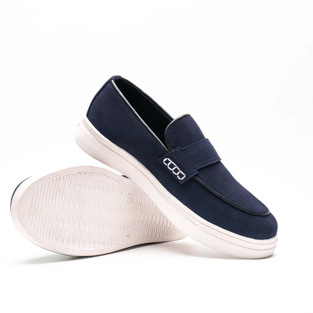 Luxury suede sneakers in navy — handmade, Upstreet Co