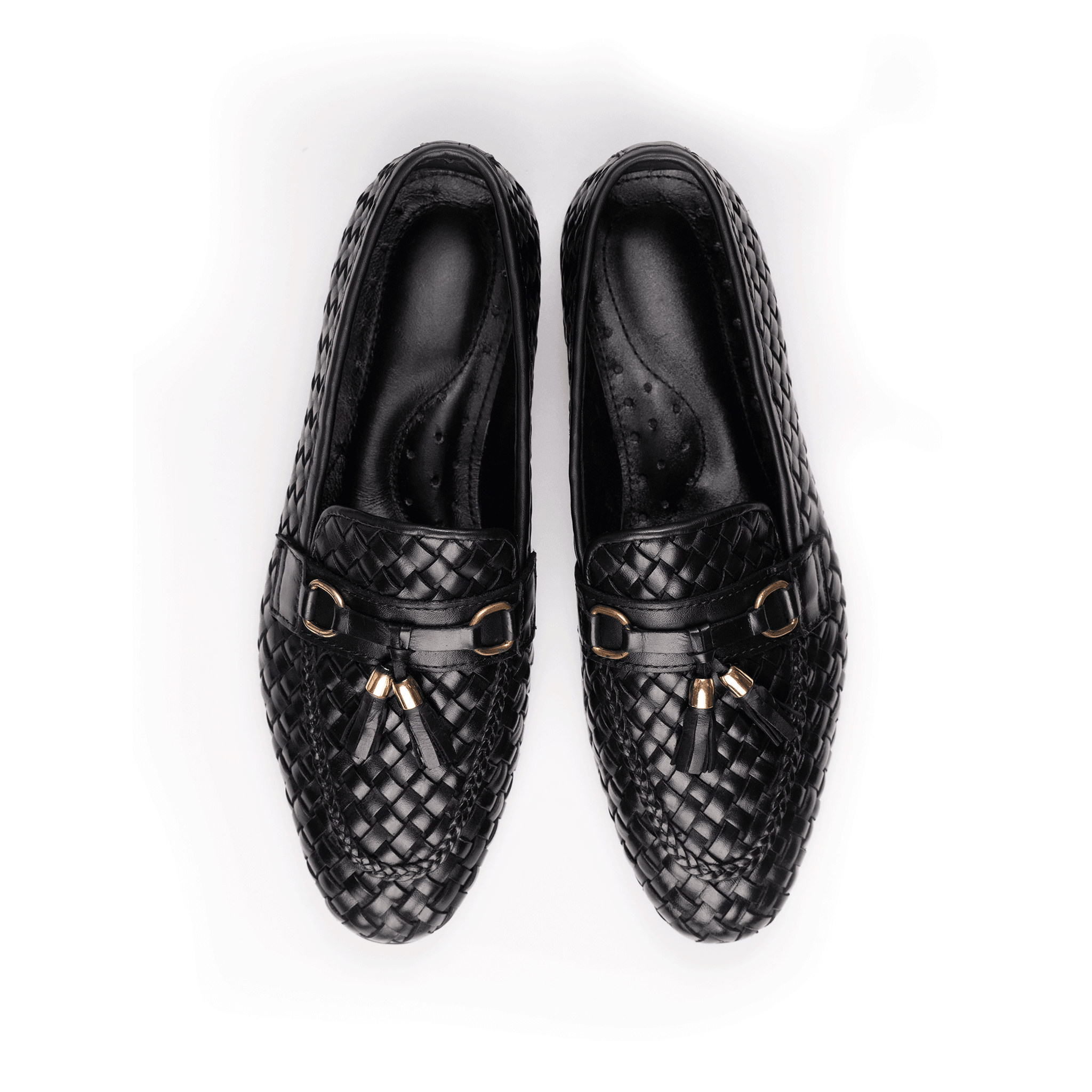 Softer Than Your Feet (STYF) Black Tassel Knitted Loafer With Buckle - Upstreet Co
