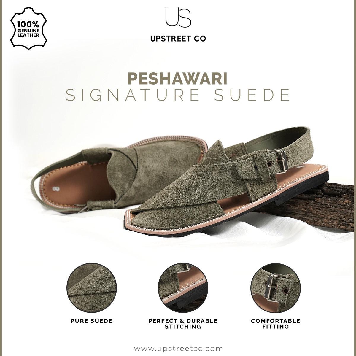 Signature Suede Peshawari Green - Upstreet Co