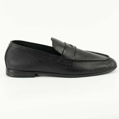 Ultra-light foldable leather slip-ons in black — handmade travel shoes, Upstreet Co