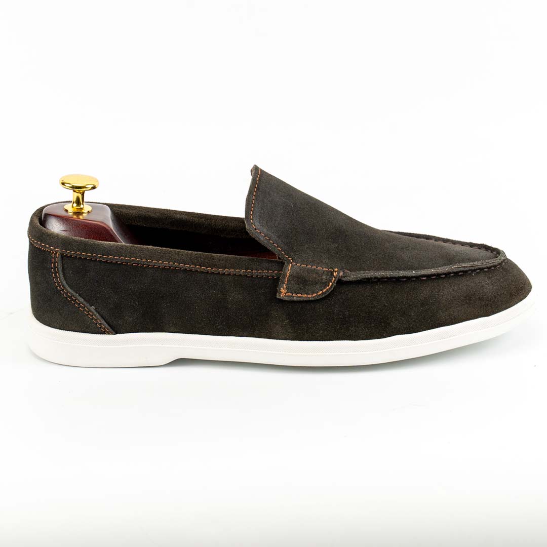 SoftTouch brown suede loafers for men — handmade, Upstreet Co
