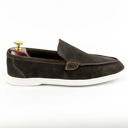SoftTouch brown suede loafers for men — handmade, Upstreet Co