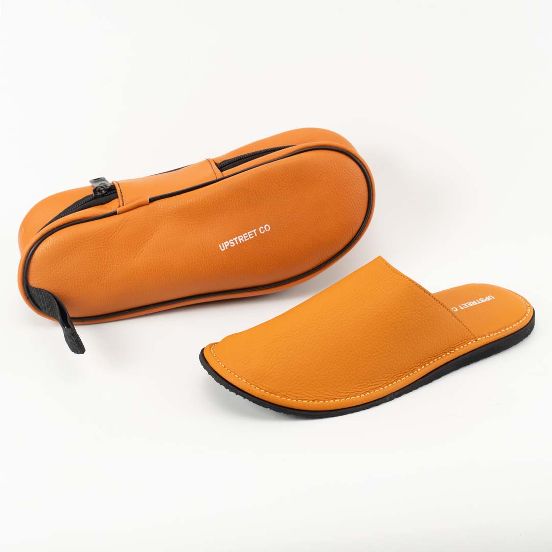 Camel Close Leather Slippers –  Ultra soft Support for All Day- US0081