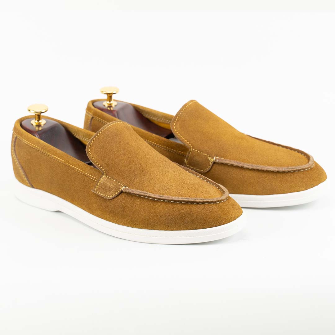 Soft touch Camel suede loafers - US0083