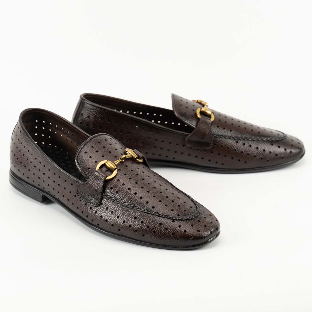 Breathe-Easy brown leather loafers for men — breathable handmade, Upstreet Co