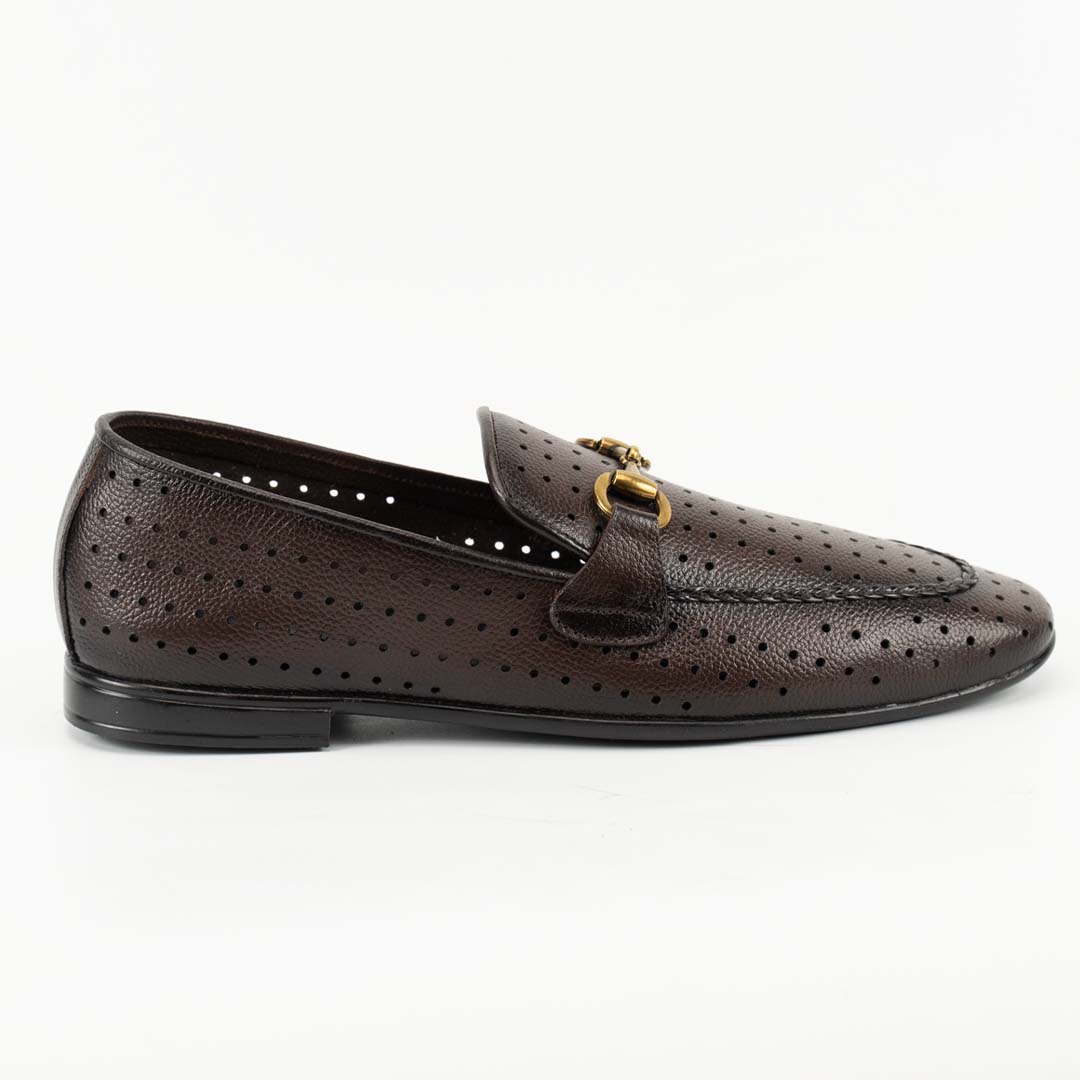 Breathe-Easy brown leather loafers for men — breathable handmade, Upstreet Co