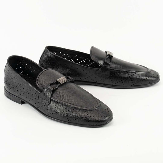 Feroggio black limited edition leather loafers — handmade, Upstreet Co
