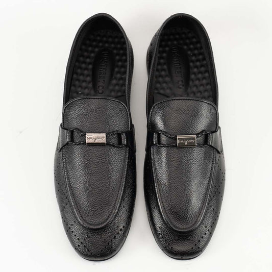 Feroggio black limited edition leather loafers — handmade, Upstreet Co