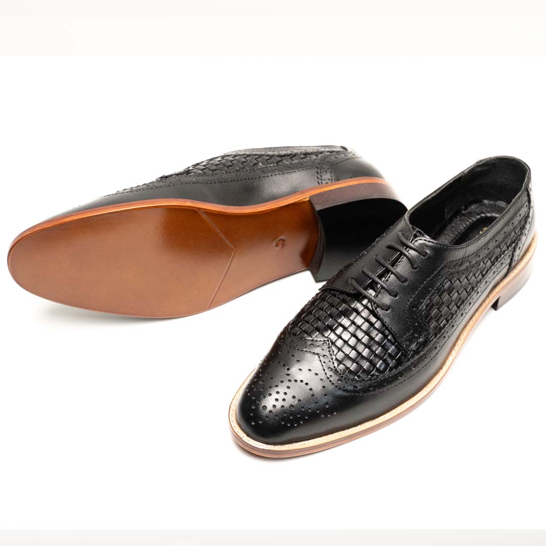 Knitted oxford shoes for men — breathable handmade leather, Upstreet Co