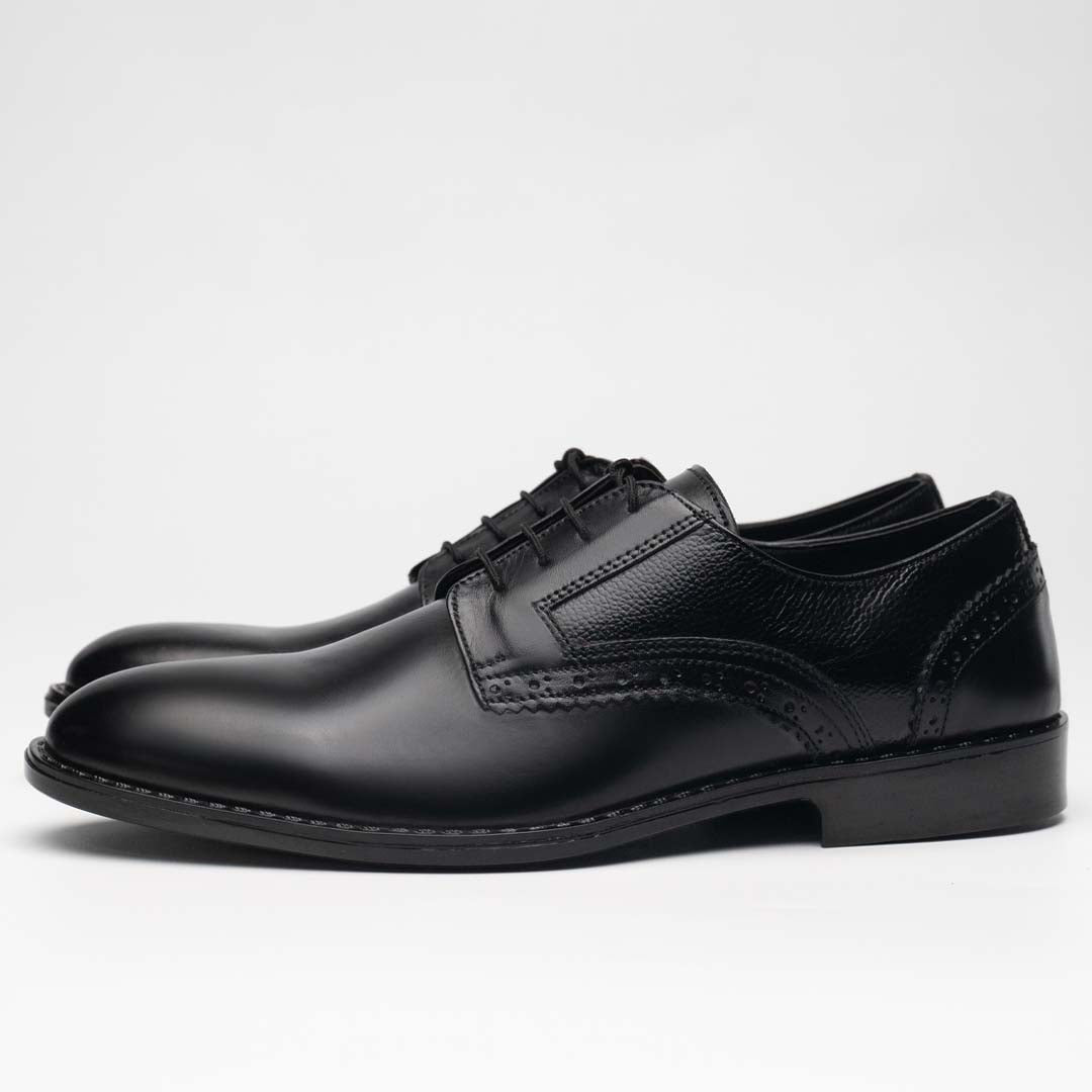 London Black leather formals  - US0034