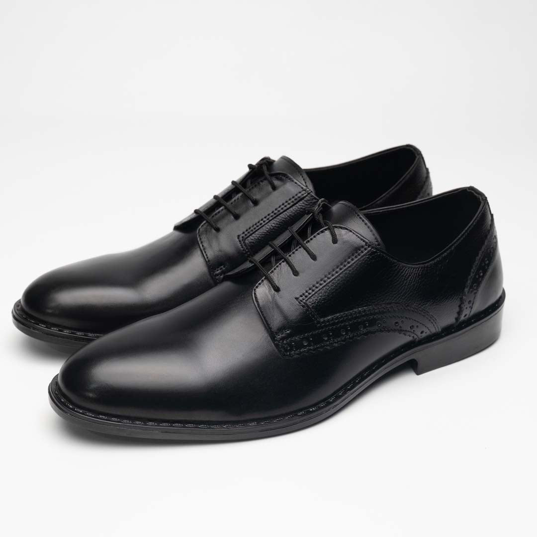 London Black leather formals  - US0034