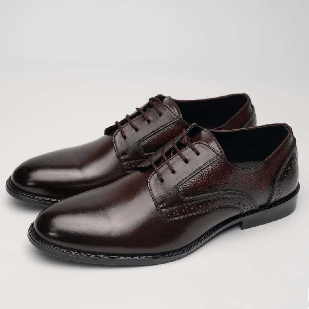 London brown leather formal shoes — handmade, Upstreet Co