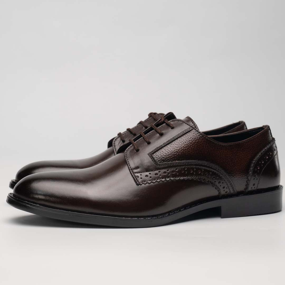 London brown leather formal shoes — handmade, Upstreet Co