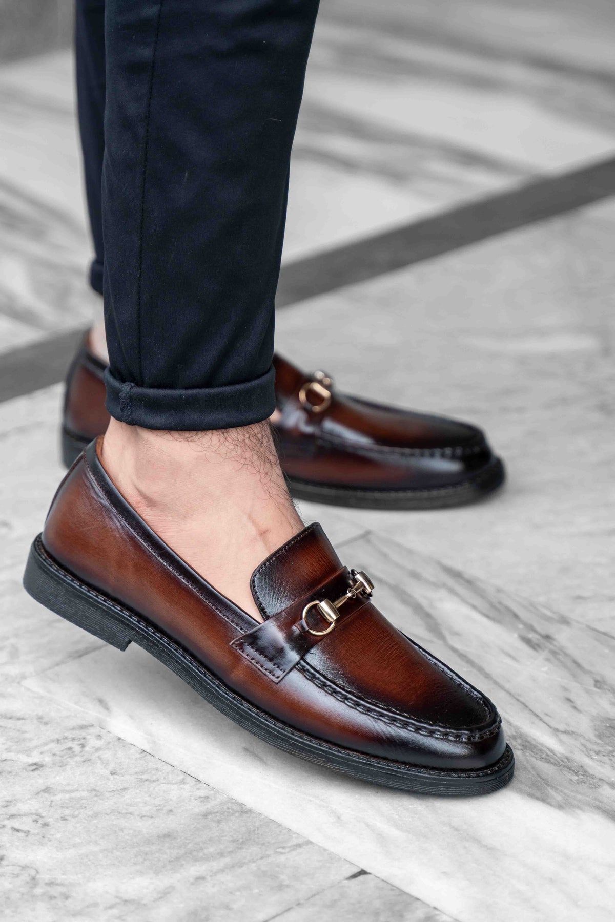 Crown premium soft leather loafers — handmade, Upstreet Co