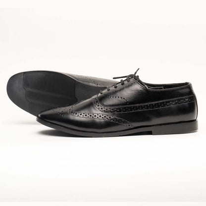 Colt oxford shoes in black — handmade leather formal shoes, Upstreet Co