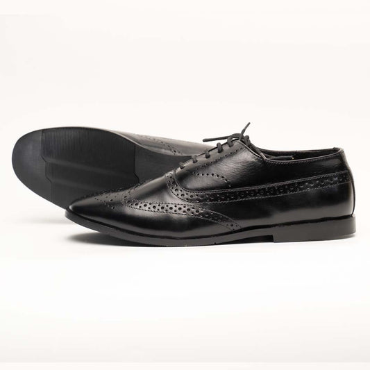 Colt oxford shoes in black — handmade leather formal shoes, Upstreet Co