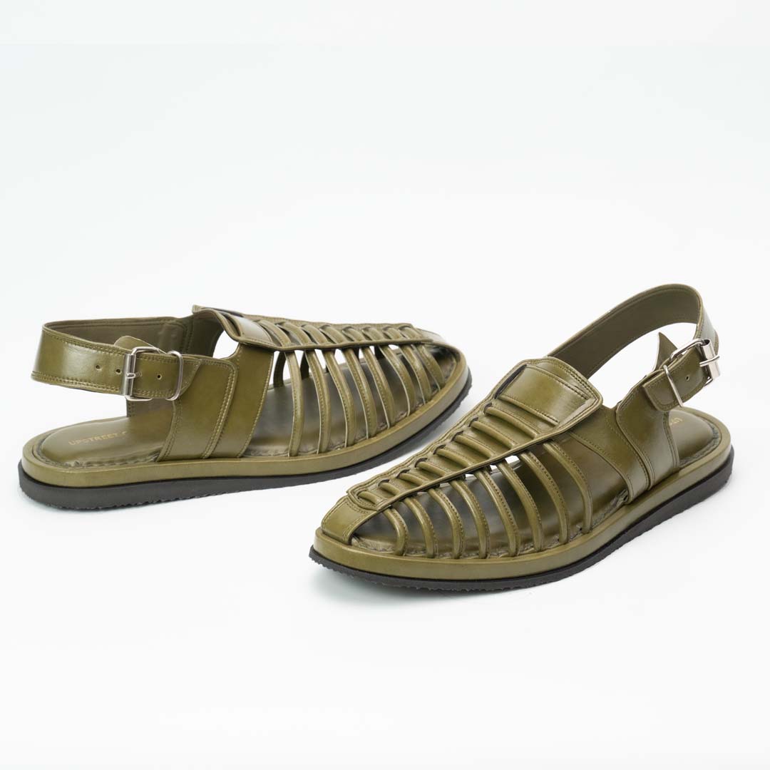 Handmade Summer Sandal Olive -US0062